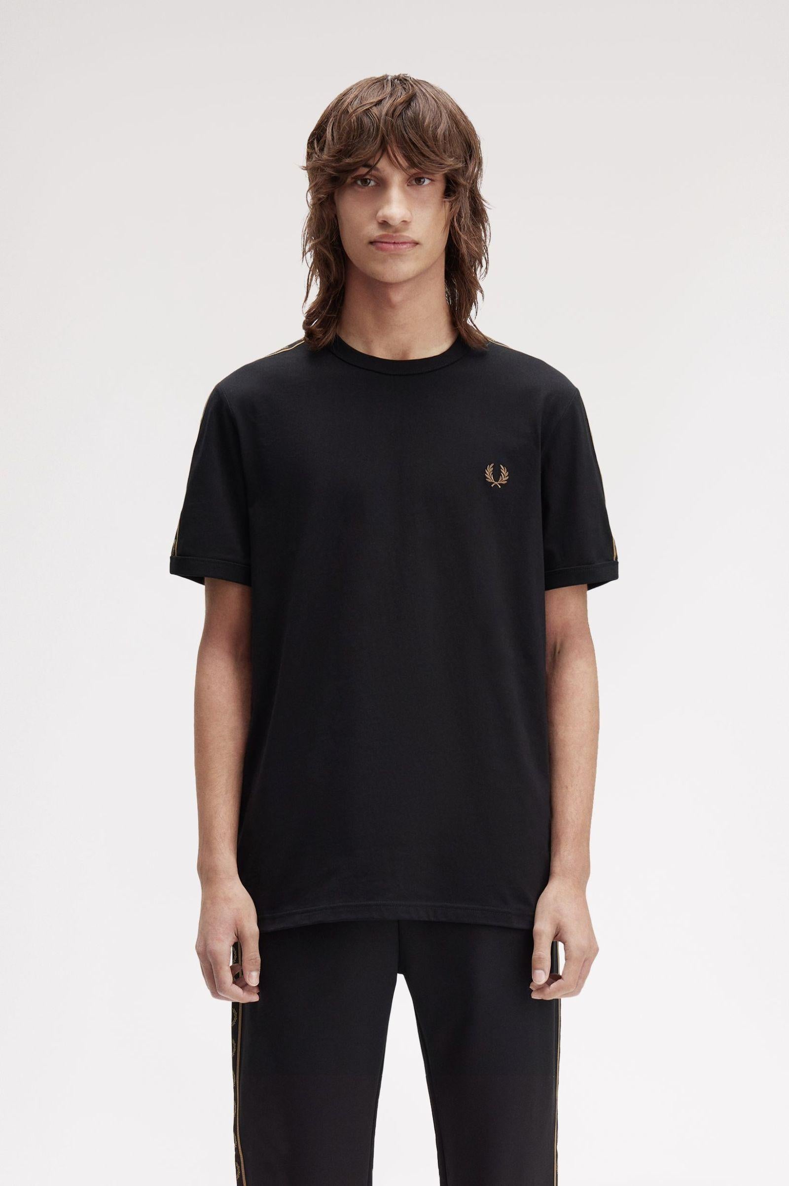 T-Shirt ringer con fettuccia a contrasto M461355 S77 FRED PERRY