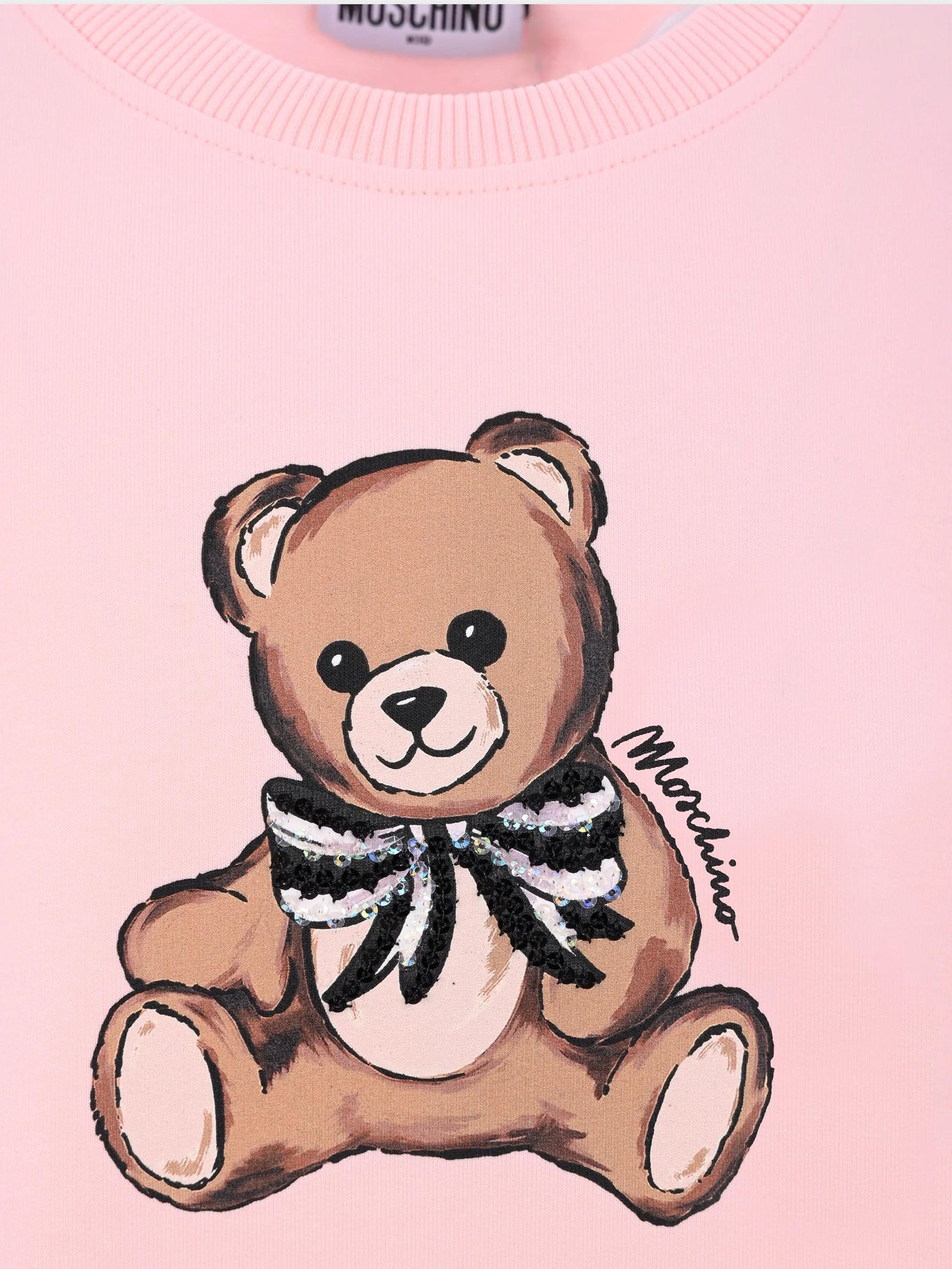 Abito con stampa Teddy Bear HDV0H7LDA16 50209 MOSCHINO KID