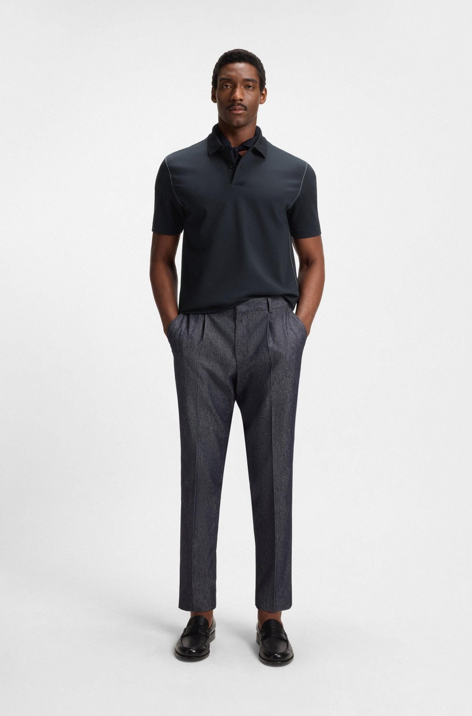 Polo in misto cotone con finitura mercerizzata 50543387 404 BOSS