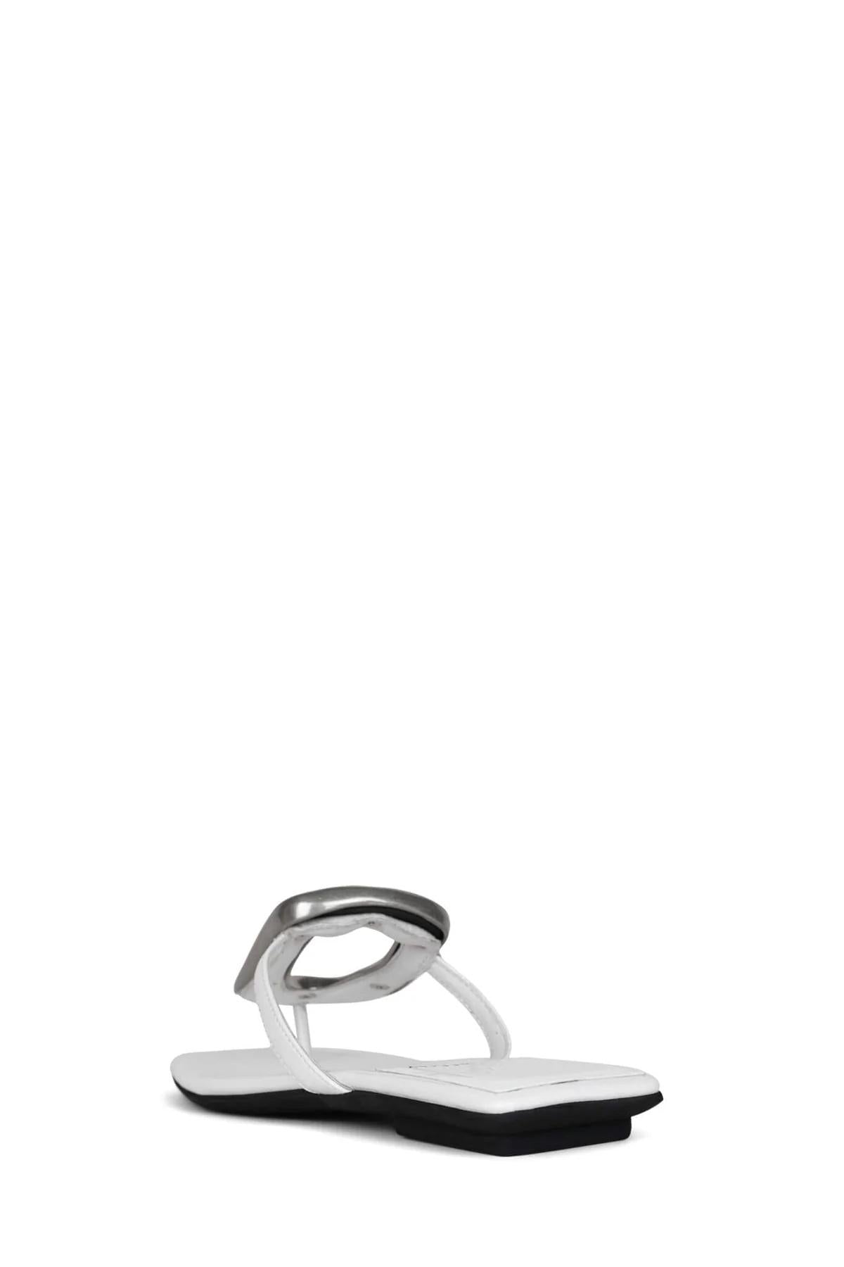 Sandalo basso Linques-2 infradito con decorazioni in metallo JCSJC10451 81 JEFFREY CAMPBELL