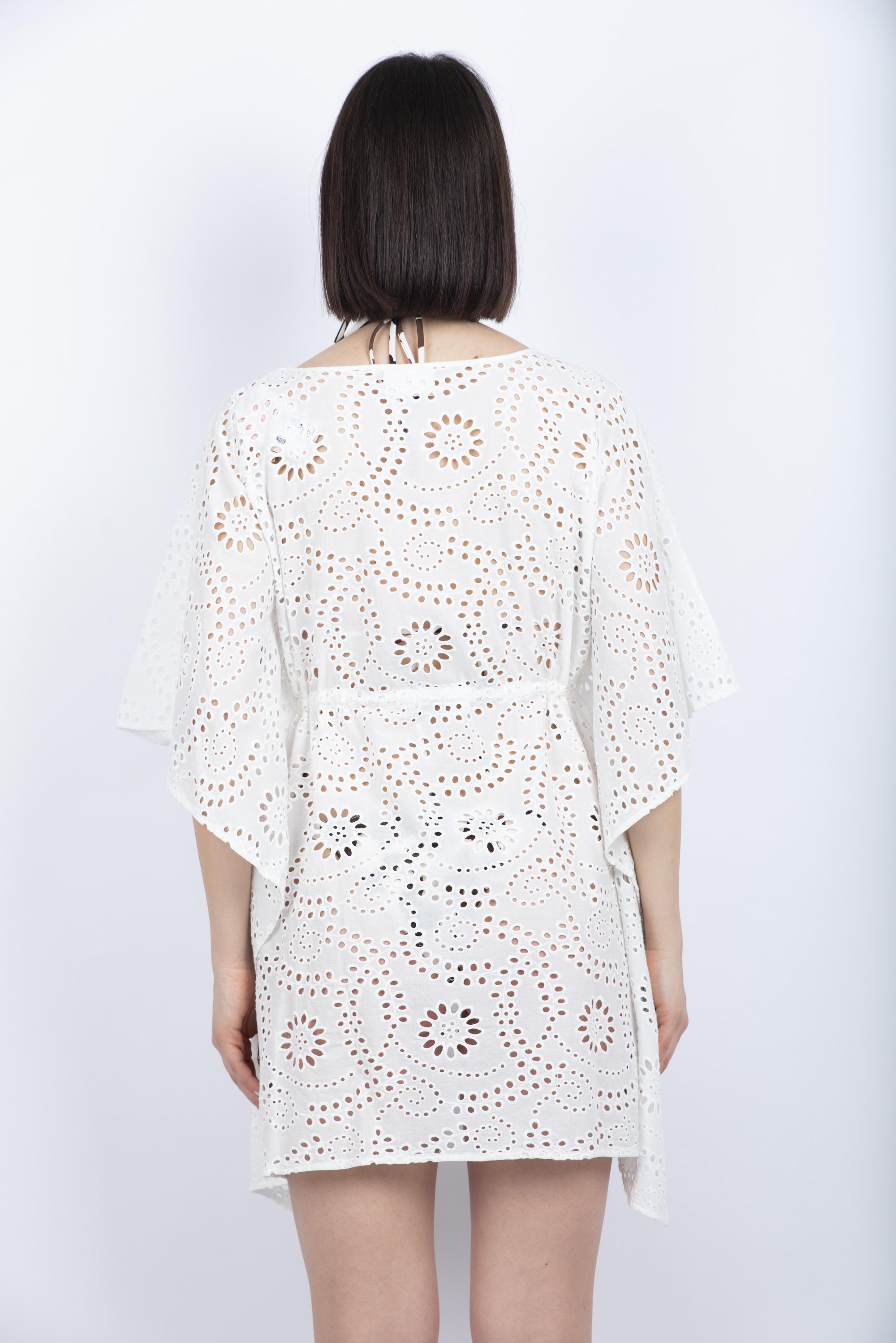 Iria kaftano in cotone seta bianco IRI0001 04071H MC2 SAINT BARTH