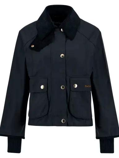 Giacca cerata Beadnell dal taglio crop LWX1403 NY92 BARBOUR