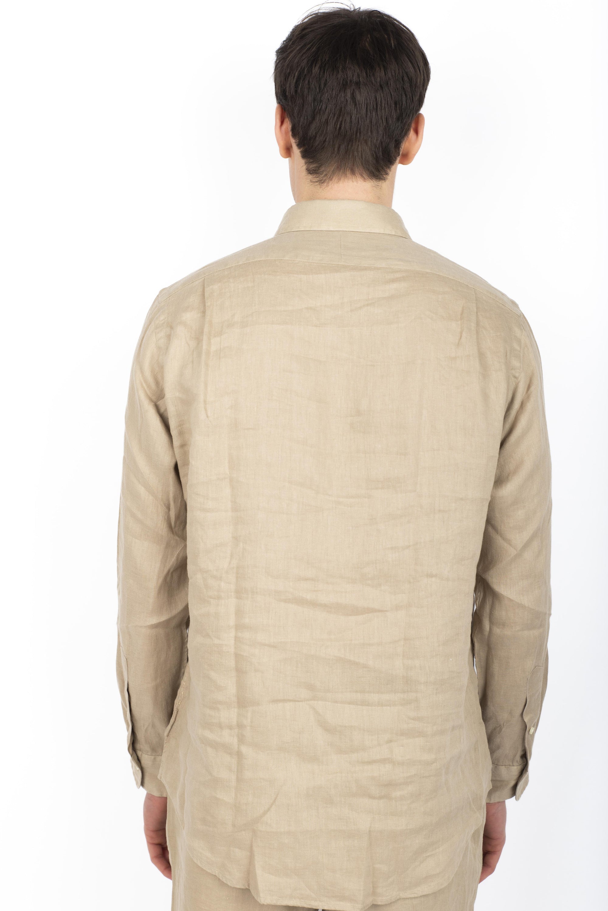 Camicia in lino Custom Fit beige costiero 710974779 002 POLO RALPH LAUREN