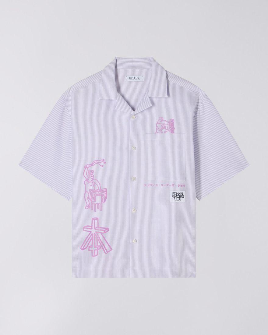 Edwin Reader's Club Shirt SS lilla I034968 2ZP67 EDWIN