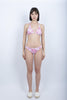 Bikini Hila Leni a triangolo americano e culotte con stampa Fleur de Joie pitaya