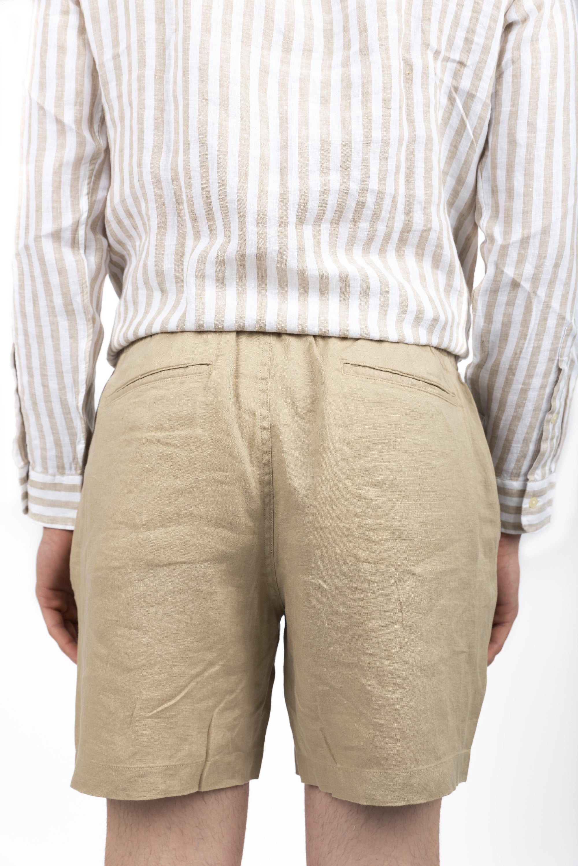 Short Prepster beige costiero in lino 710958586 002 POLO RALPH LAUREN