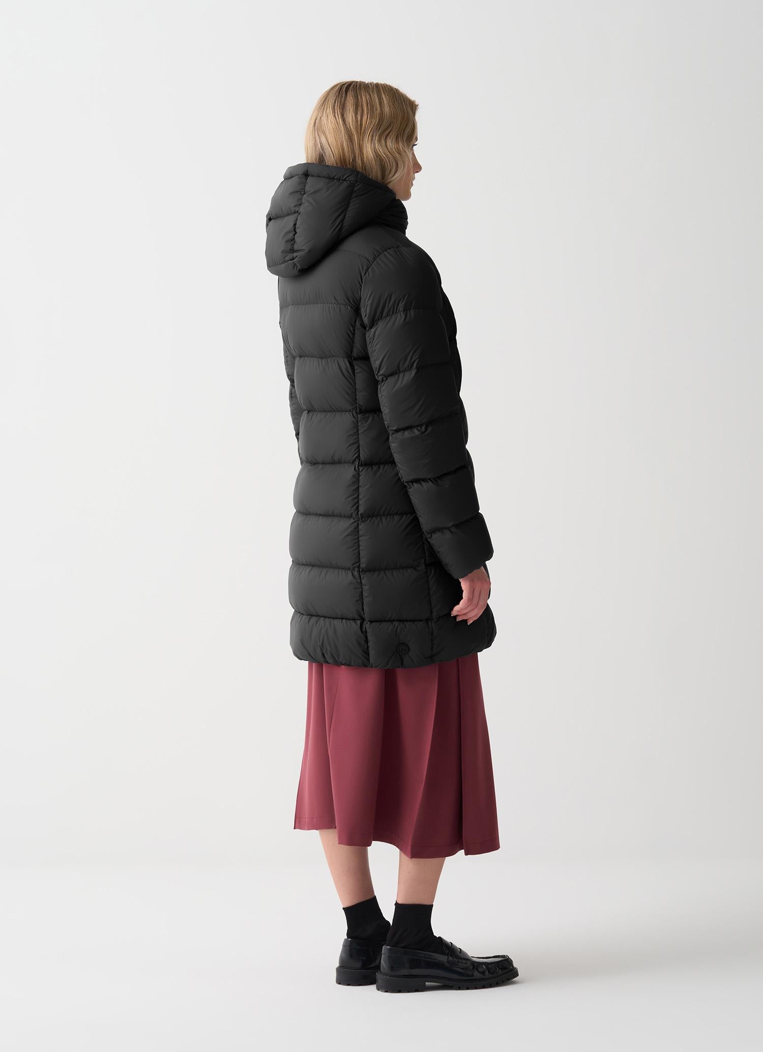Piumino lungo opaco con cappuccio 2243E2XX 99 COLMAR