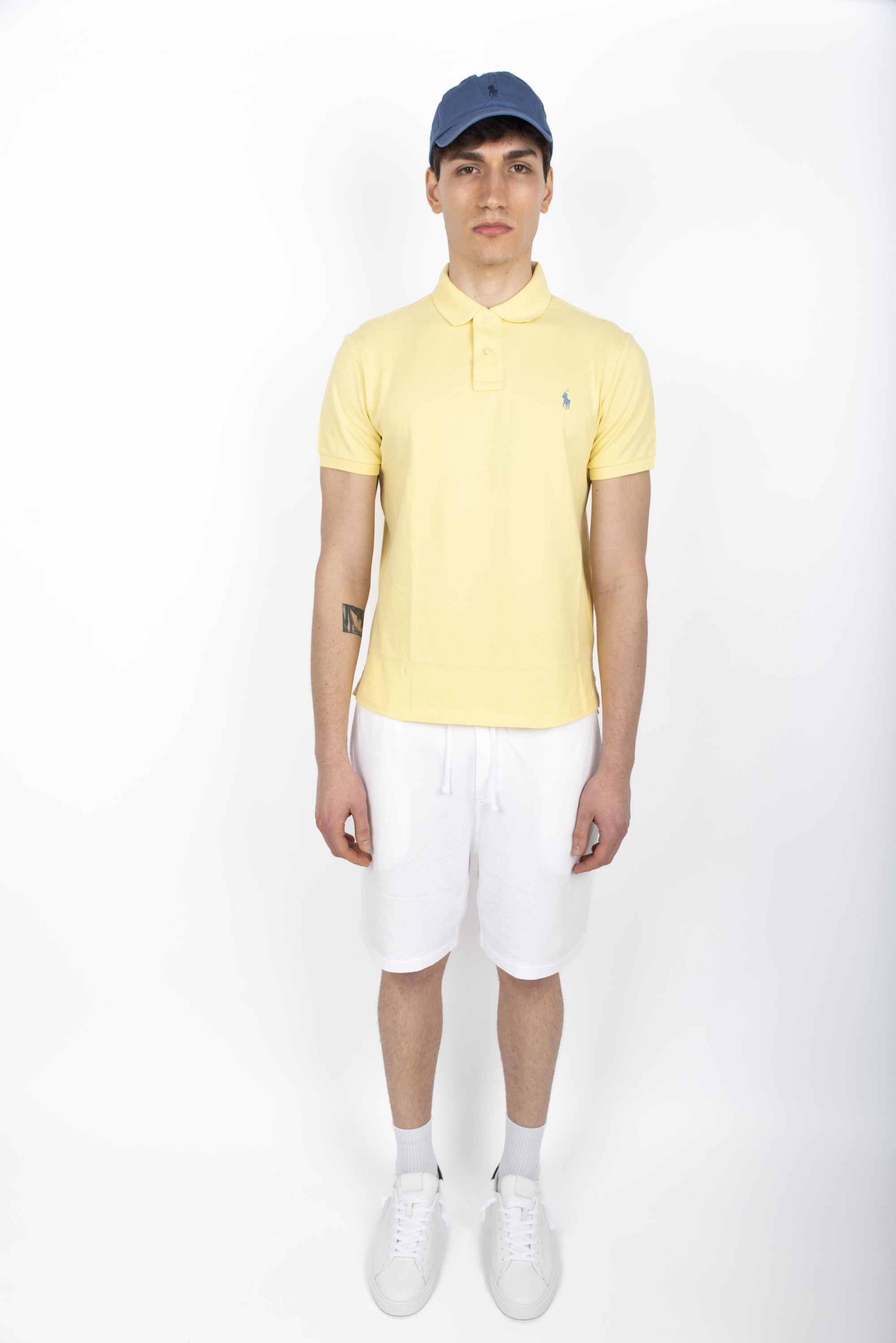 Cappellino in chino di cotone blu 710667709 148 POLO RALPH LAUREN