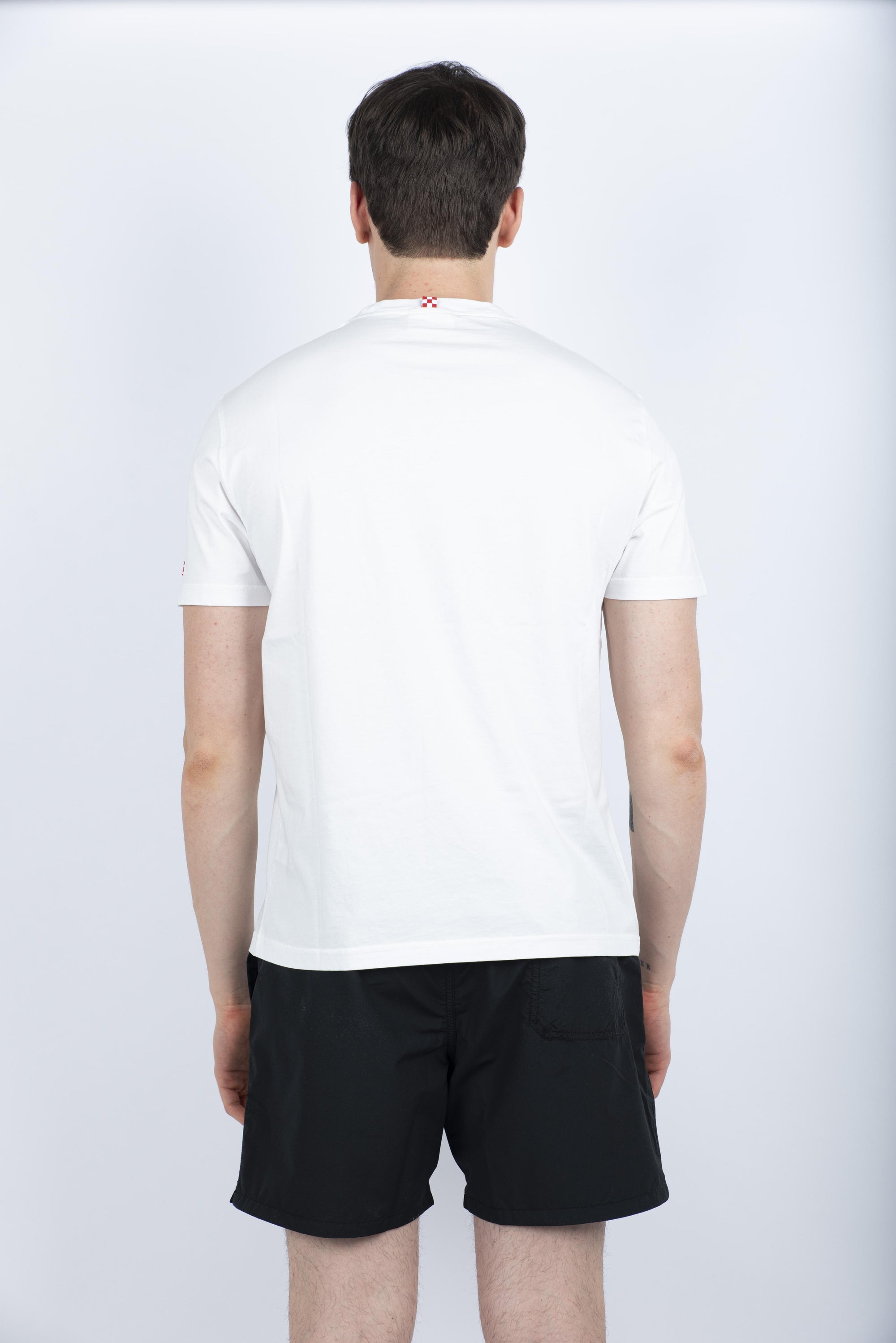 T-shirt Portofino in jersey di cotone Classic Fit con ricamo POT0001 05282H MC2 SAINT BARTH