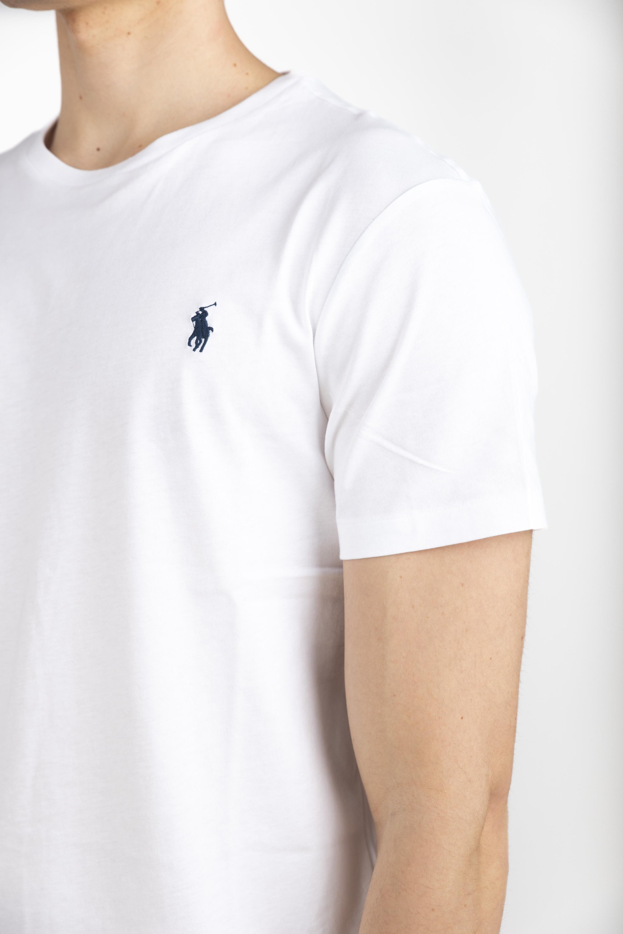 Maglietta in jersey Custom Slim-Fit bianca 710680785 003 POLO RALPH LAUREN