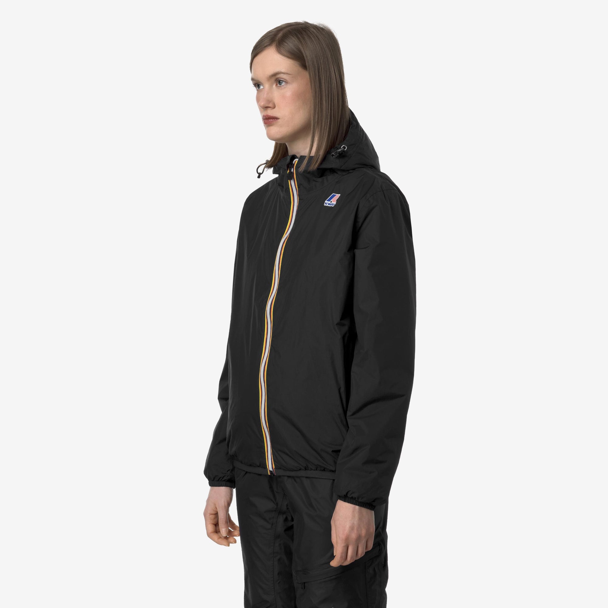 Giacca media calda unisex nero con materiali riciclati K61273W USY K-WAY