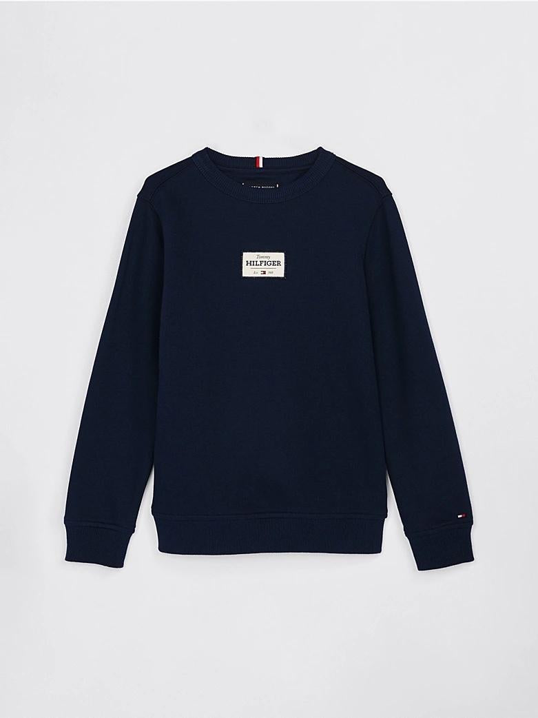 Felpa 1985 Collection con patch logo KB0KB09315J C1G TOMMY HILFIGER