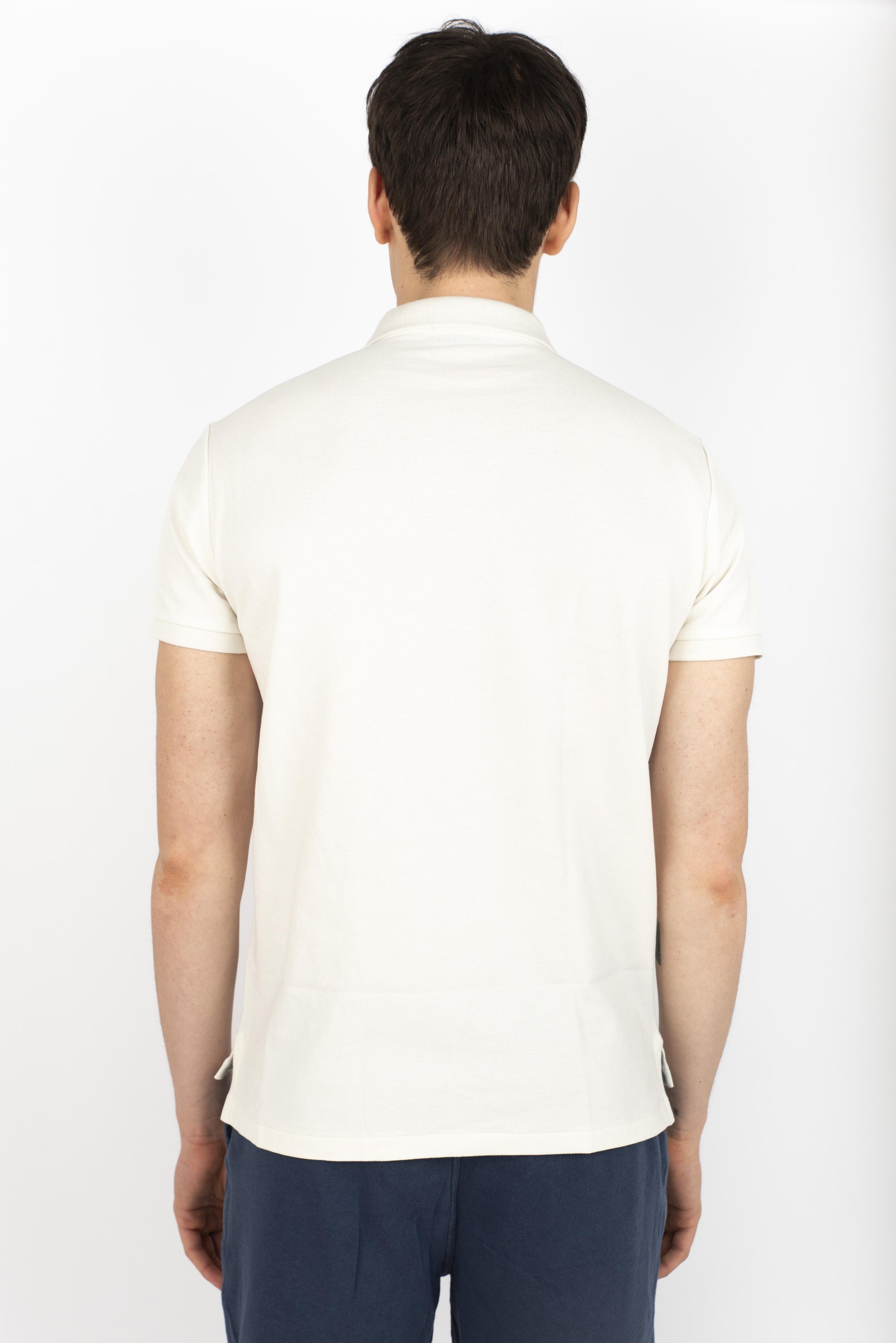 Polo crema in piqué Slim Fit 710680784 426 POLO RALPH LAUREN