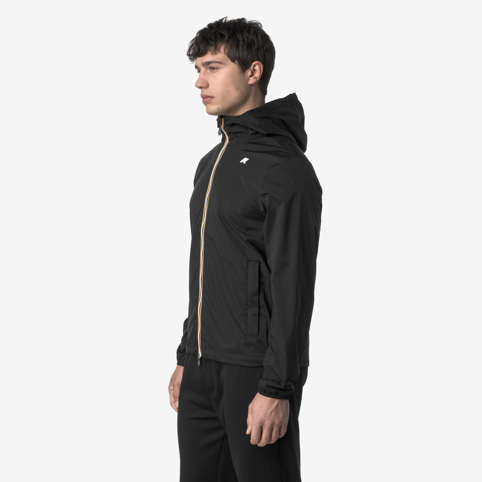 Giacca Slim Fit Uomo Nero Resistente alle Intemperie K3123UW USY K-WAY