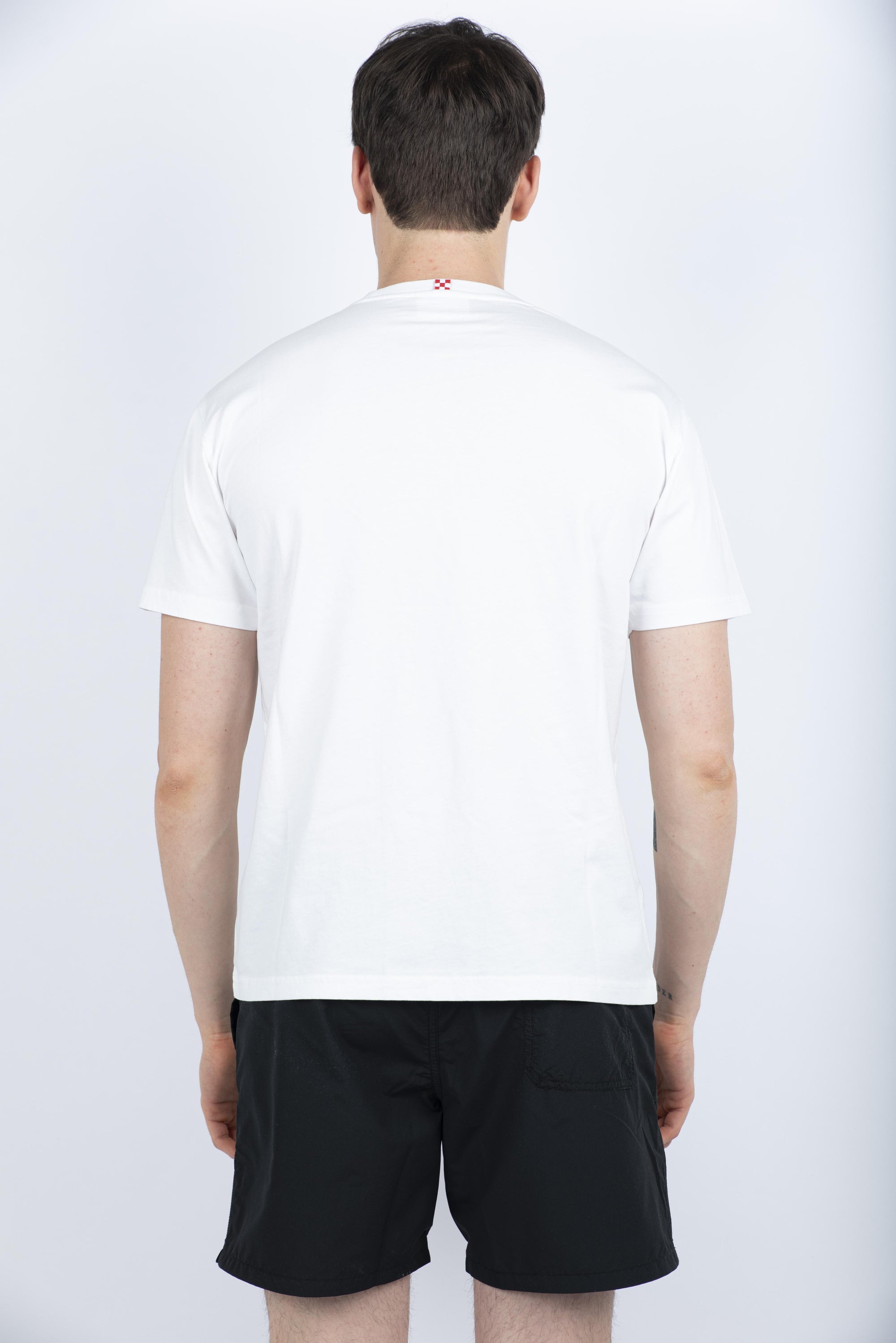 T-shirt Portofino in jersey di cotone Classic Fit con ricamo POT0001 01302H MC2 SAINT BARTH