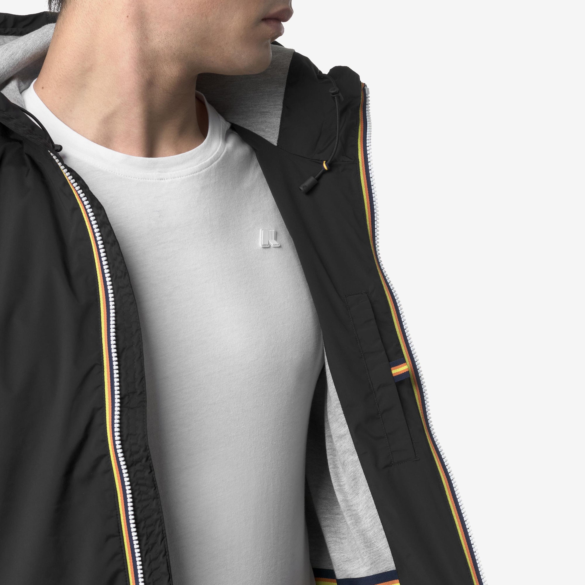 Giacca Slim Fit Uomo Nero Resistente alle Intemperie K3123UW USY K-WAY