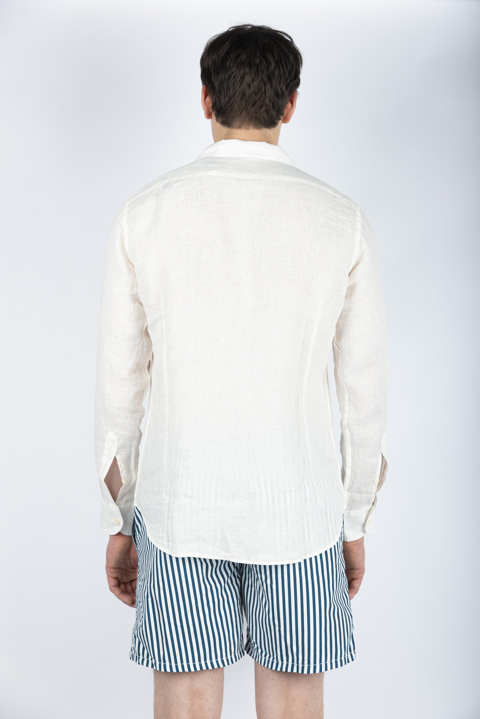 Camicia Cuba in lino bianco CUB0001 01033H MC2 SAINT BARTH