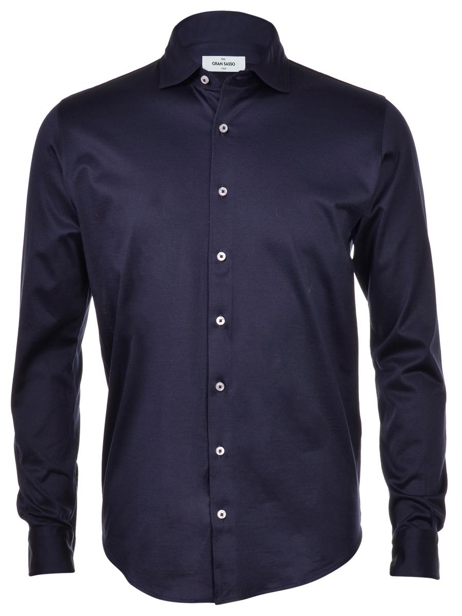 Camicia jersey filo di scozia navy 60120/74002 598 GRAN SASSO