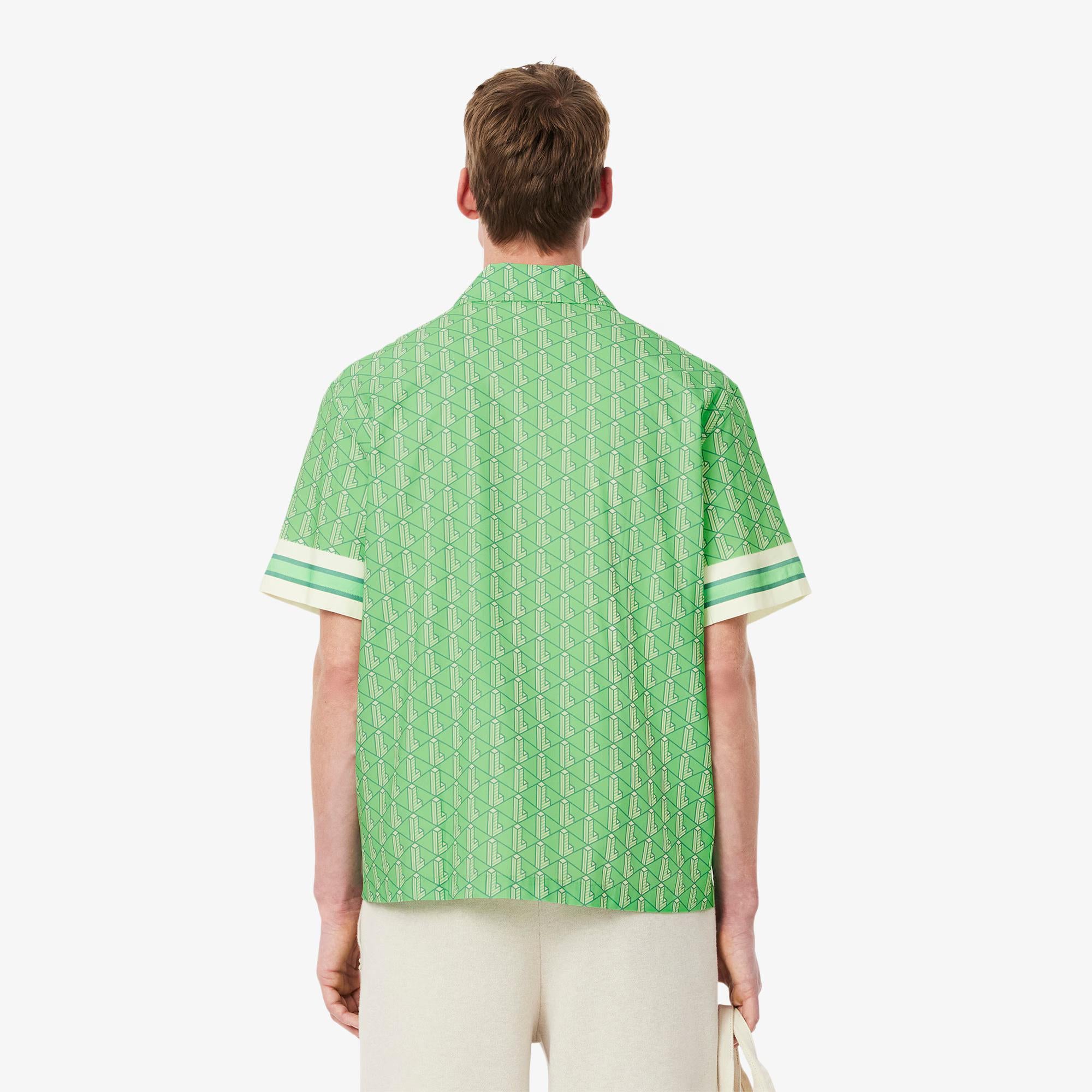 Camicia con monogramma CH9094 GIQ LACOSTE