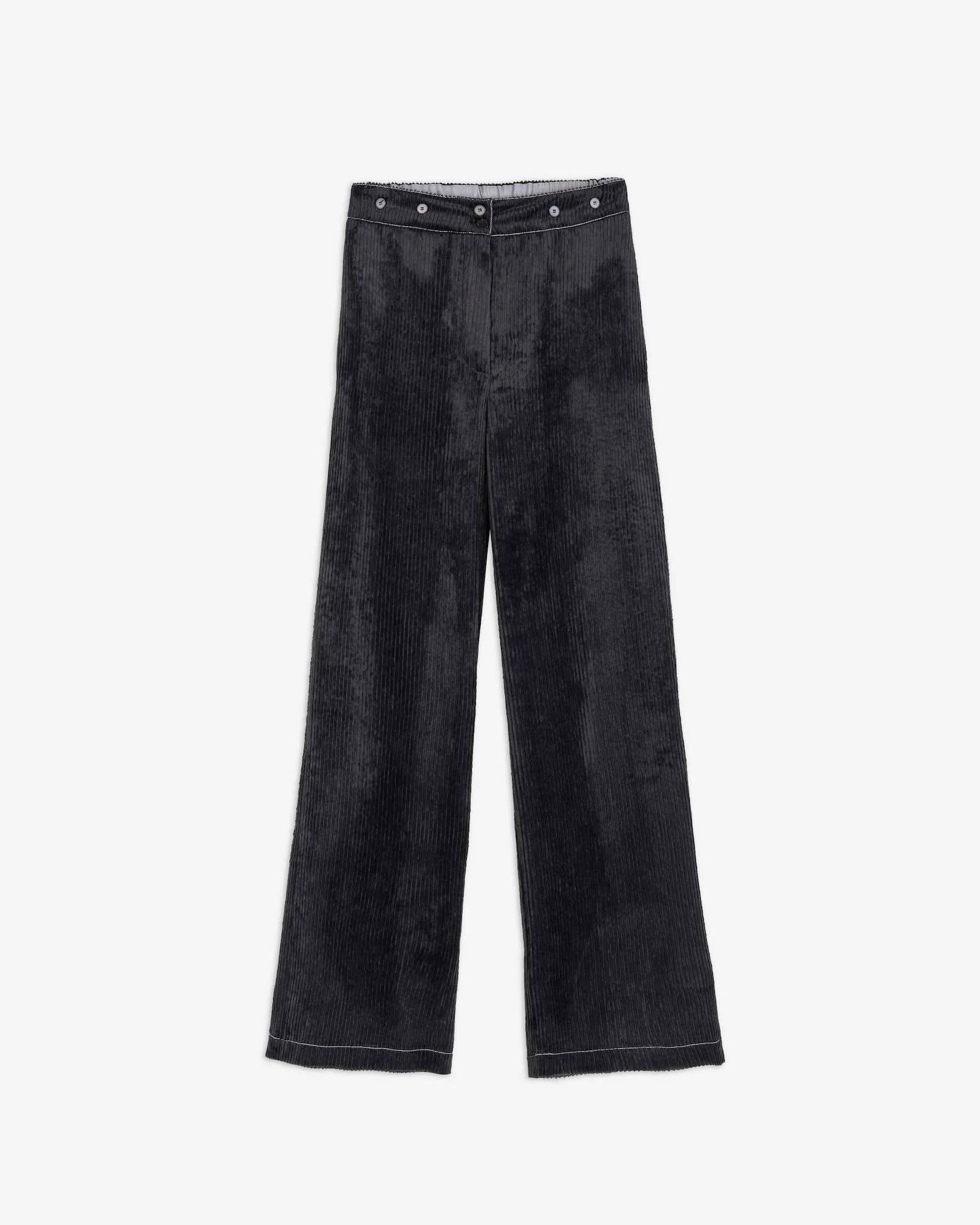 Pantalone velvet rib 165173 CB ALYSI CHOCOLAT
