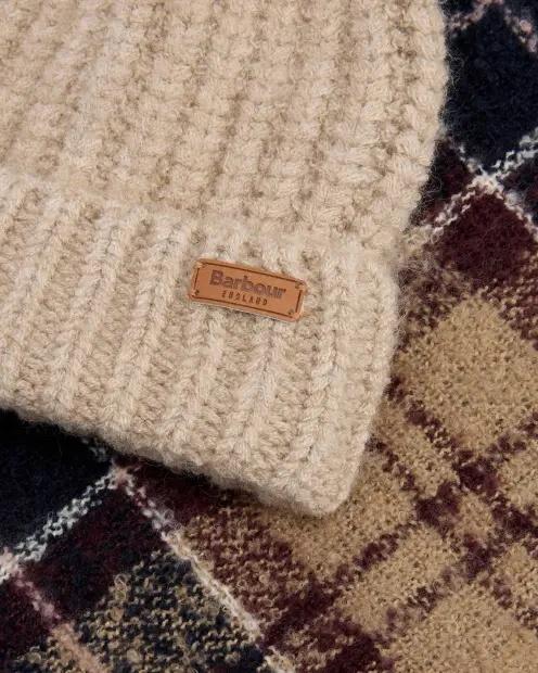 Set regalo berretto e sciarpa tartan Saltburn LGS0077 PI12 BARBOUR