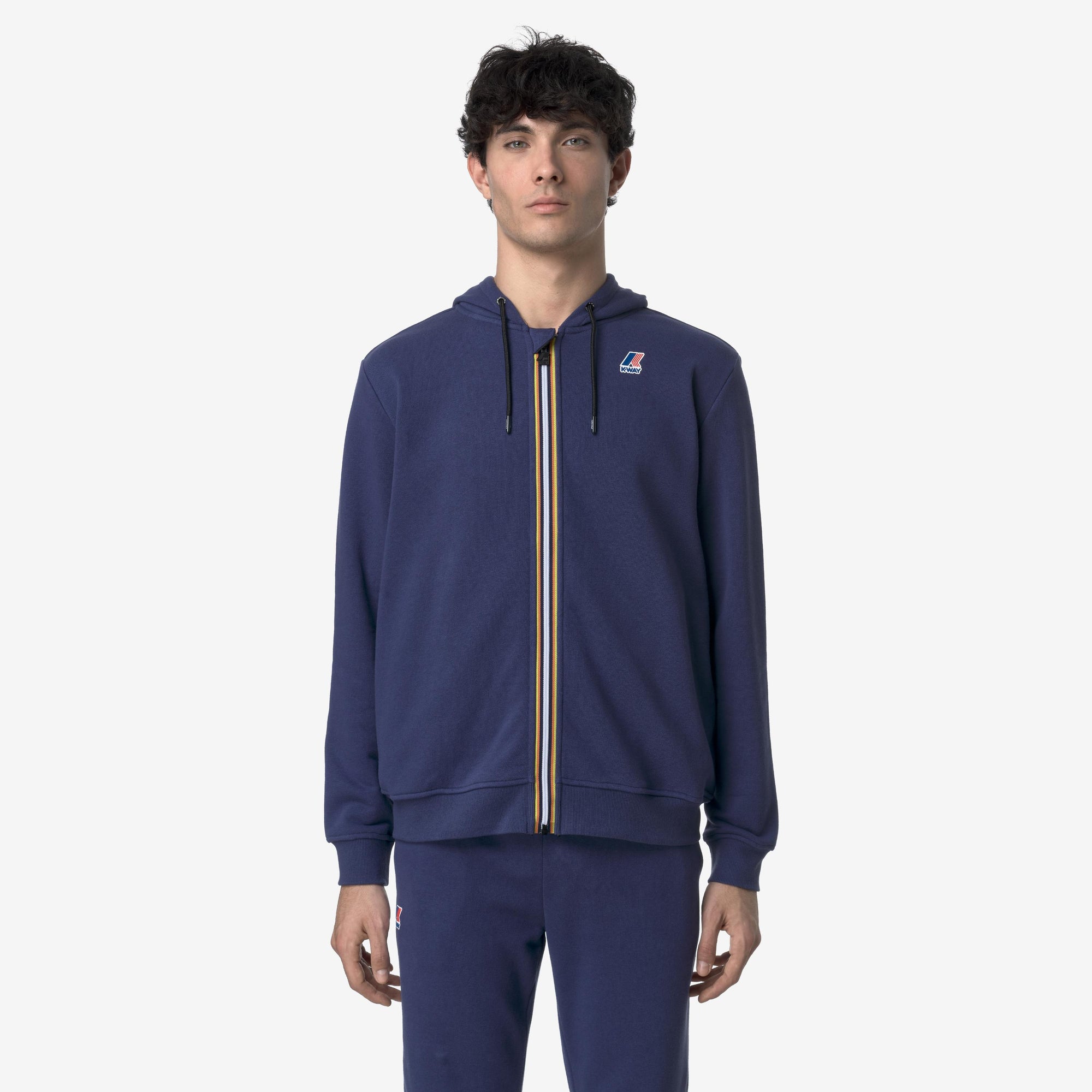 Giacca in pile unisex blu cobalto K4115ZW 867 K-WAY