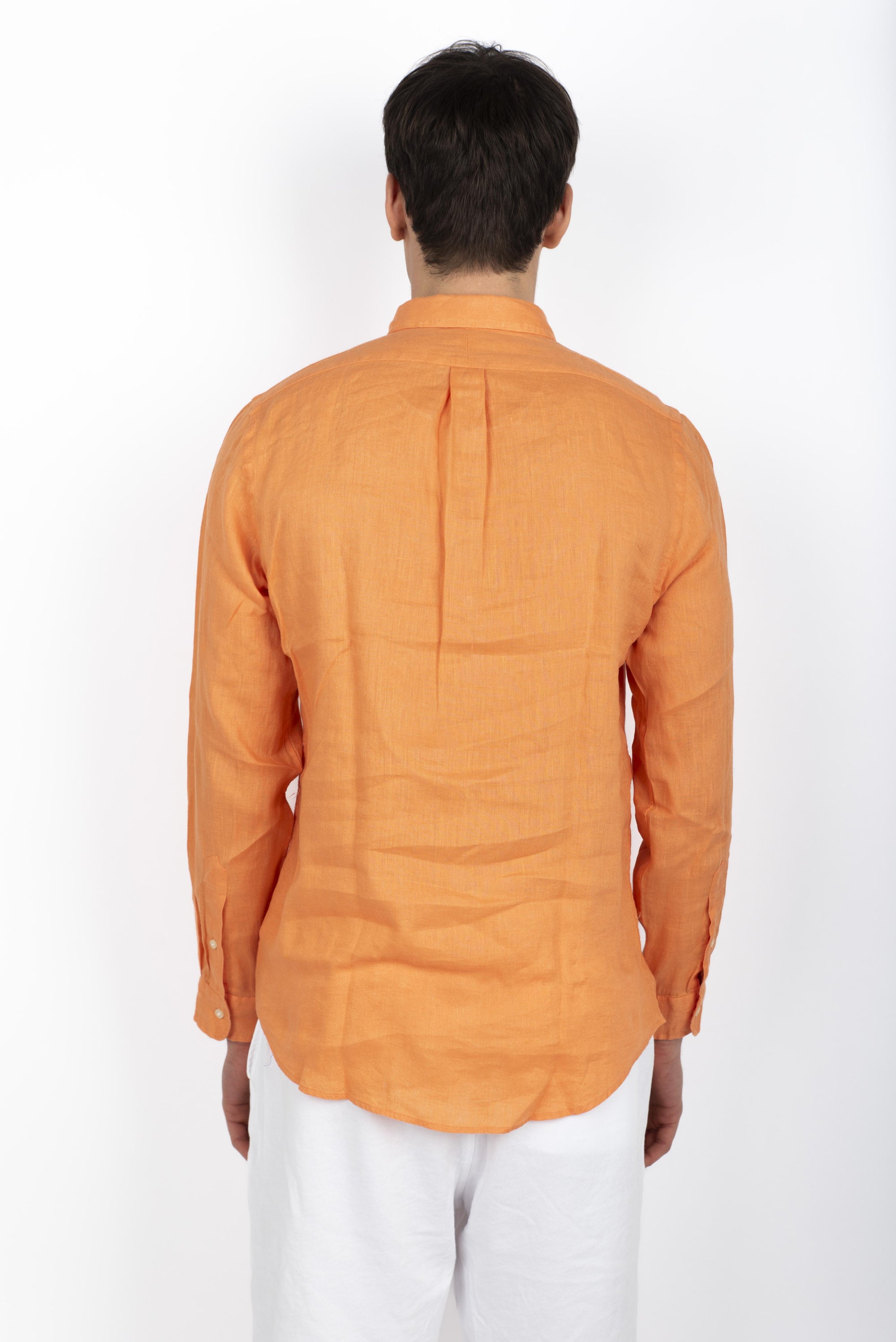 Camicia in lino Slim Fit blu ufficio 710968915 009 POLO RALPH LAUREN