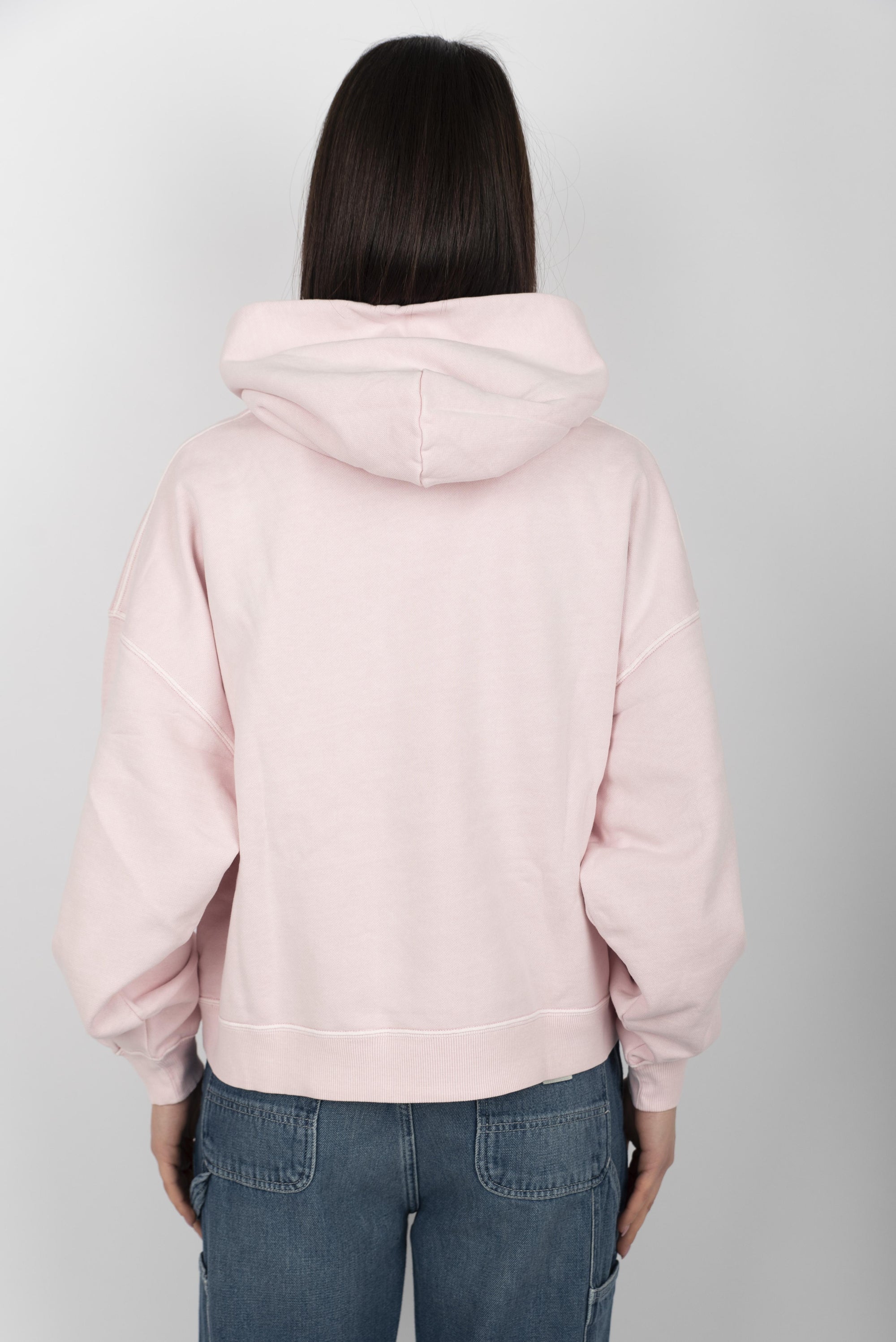 Felpa Women's Hooded Benton Sweatshirt air pink garment dyed I034512 2P7GD CARHARTT WIP