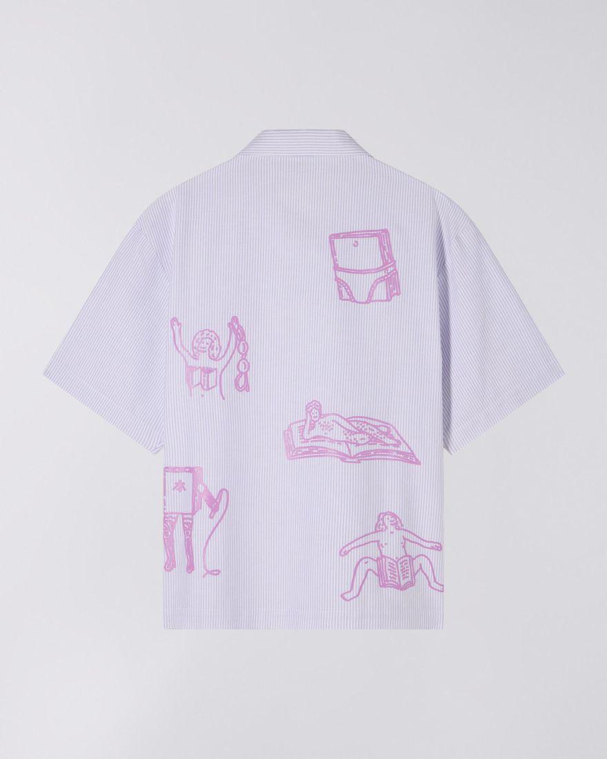 Edwin Reader's Club Shirt SS lilla I034968 2ZP67 EDWIN