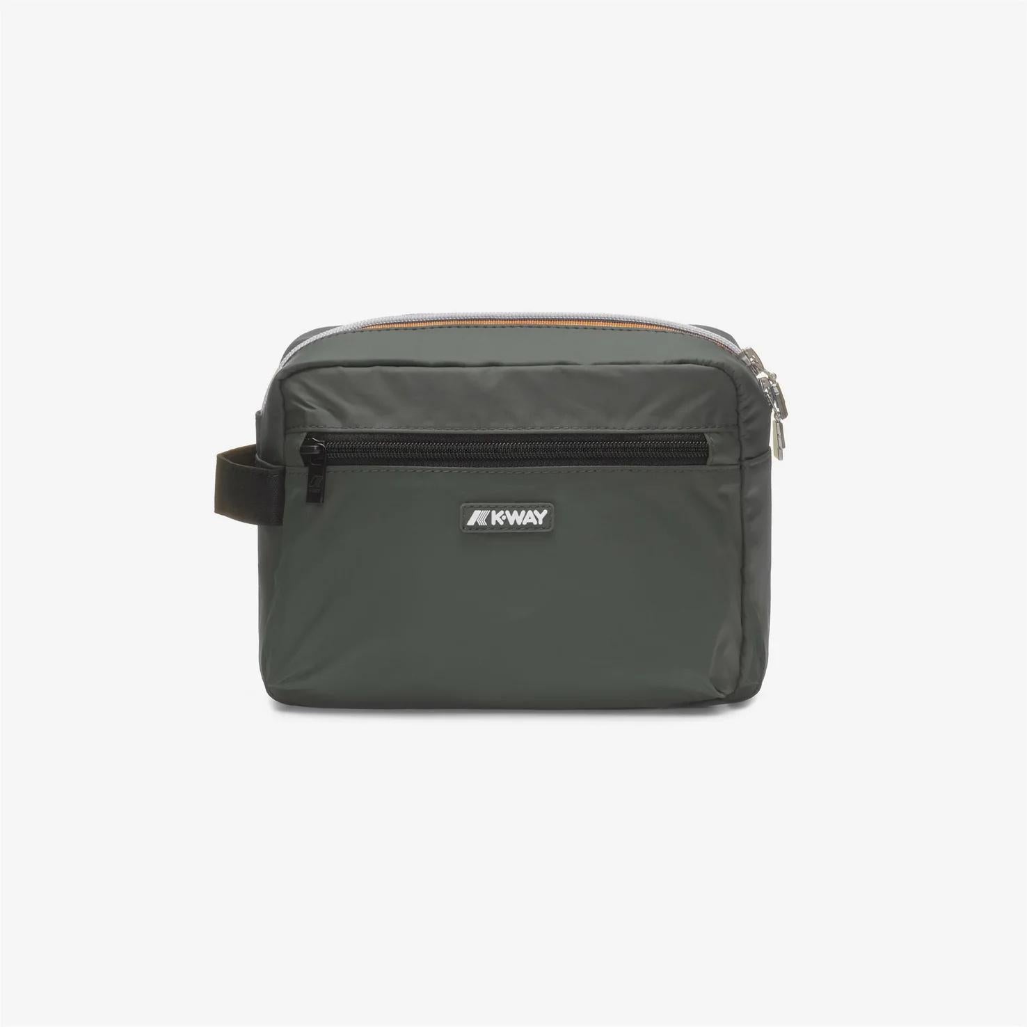 Beauty case da viaggio unisex verde militare con design impermeabile K4127TW WMR K-WAY ACCESSORIES