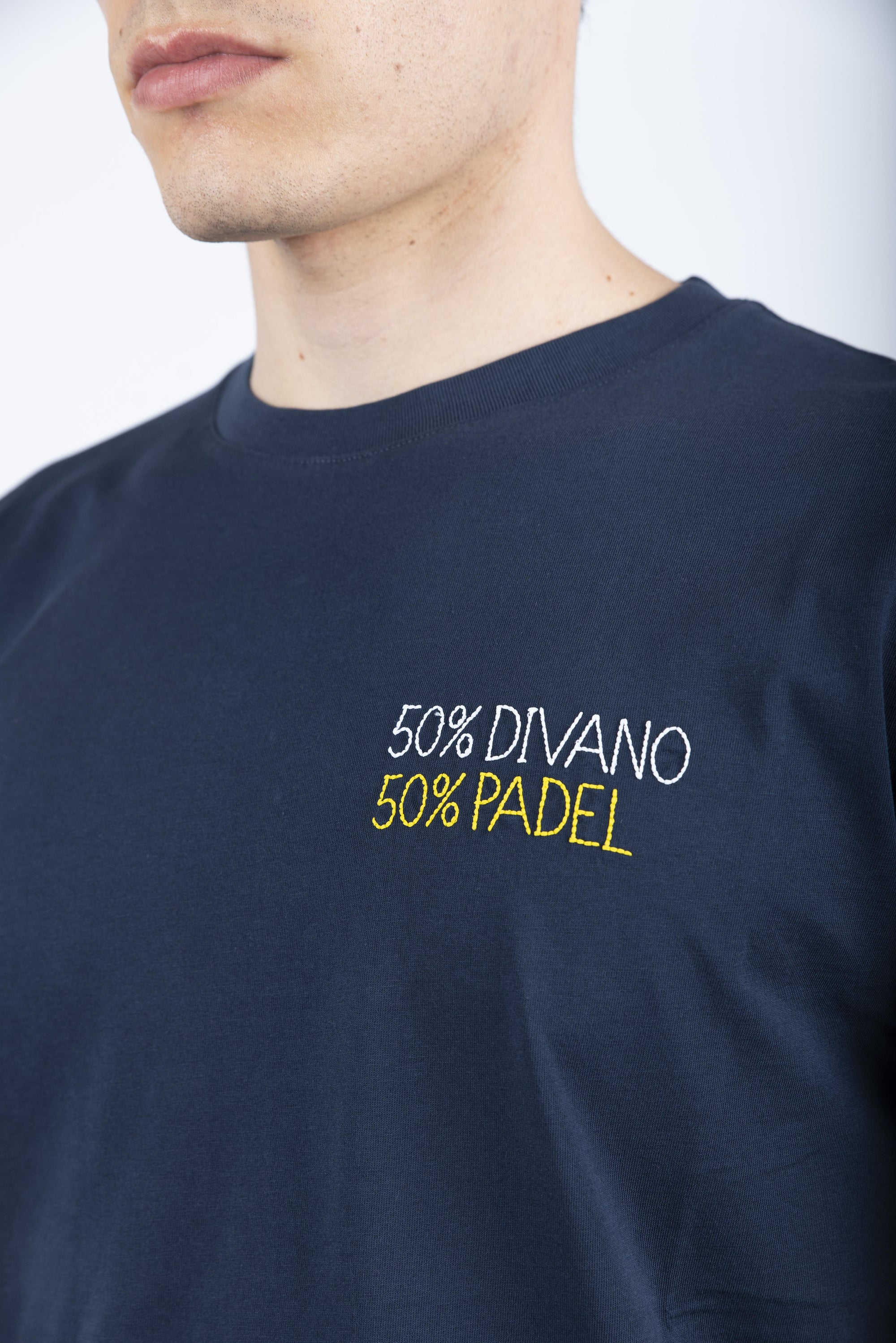 T-shirt Portofino in jersey di cotone Classic Fit con ricamo POT0001 05265H MC2 SAINT BARTH