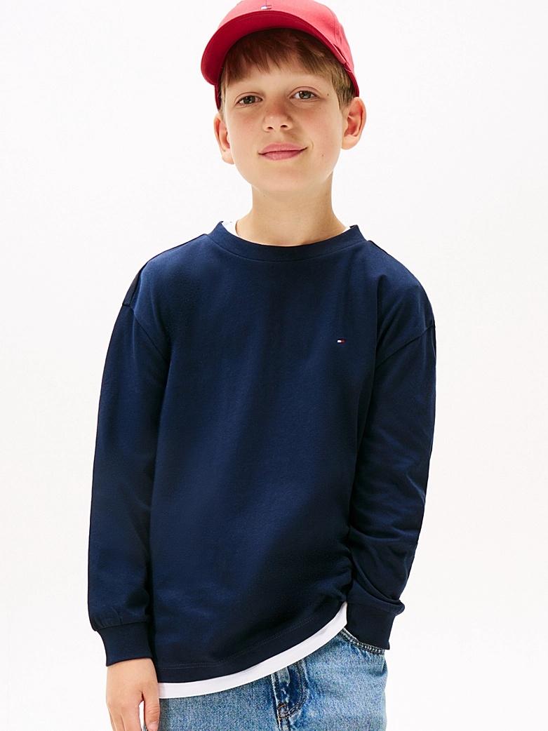 T-shirt Essential in jersey a maniche lunghe THKB0KB09846T C1G TOMMY HILFIGER