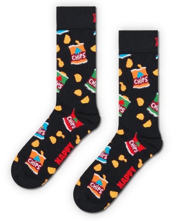 Chips Bag Sock P003168 BLACK HAPPY SOCKS