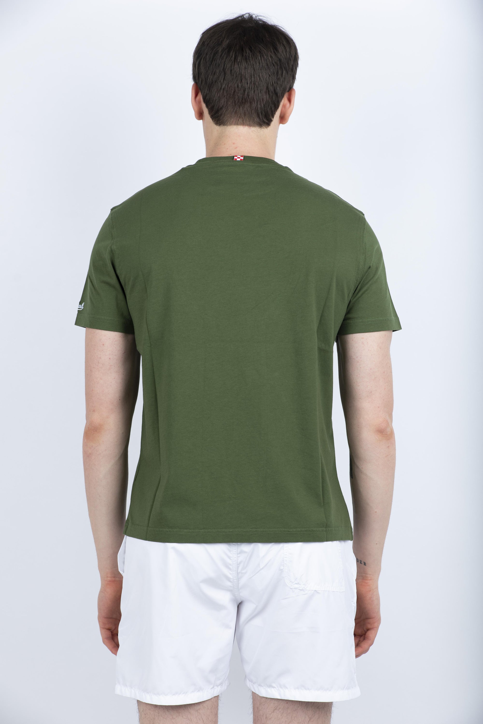 T-shirt Portofino in jersey di cotone Classic Fit con ricamo POT0001 05259H MC2 SAINT BARTH