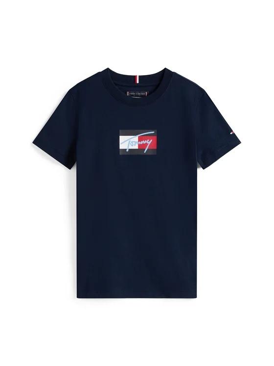 T-shirt con logo firma THKB0KB09725T C1G TOMMY HILFIGER