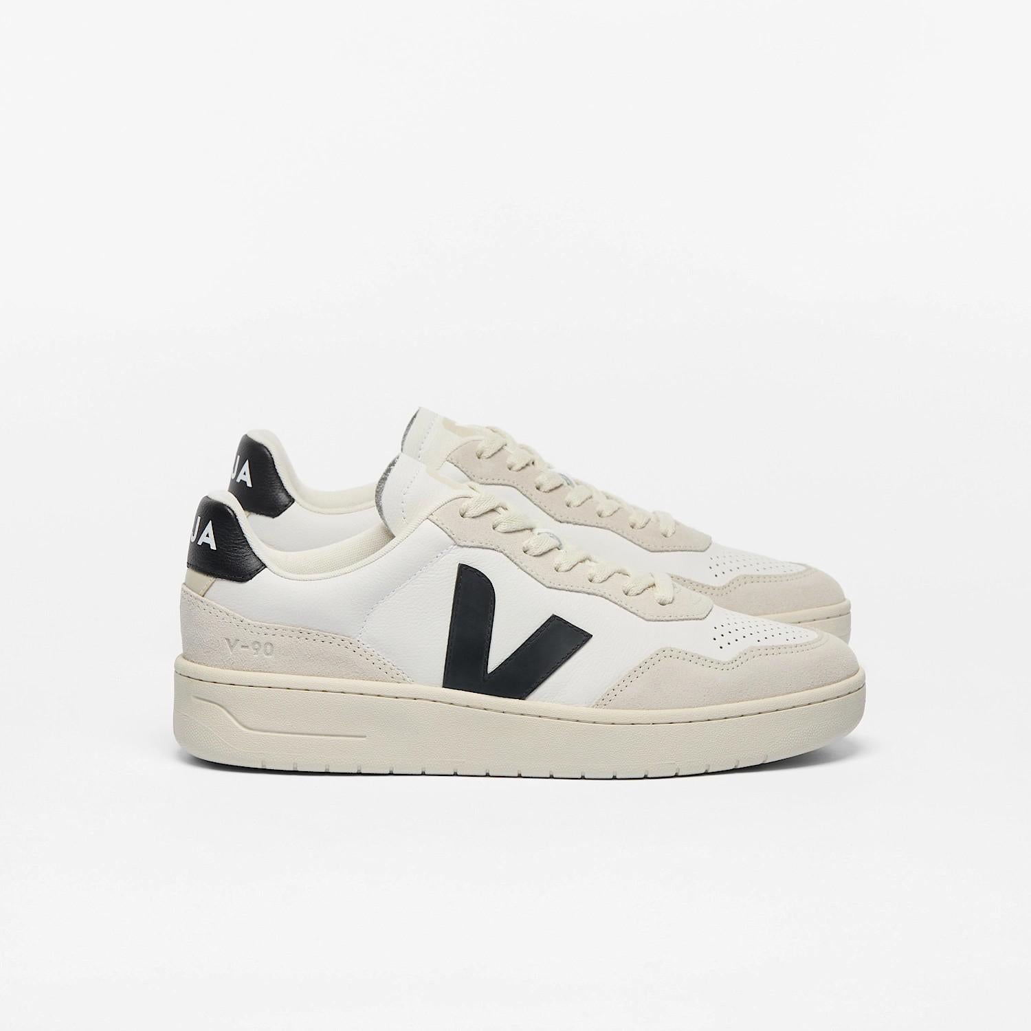 Sneaker V-90 leather white black VD2021 061 VEJA
