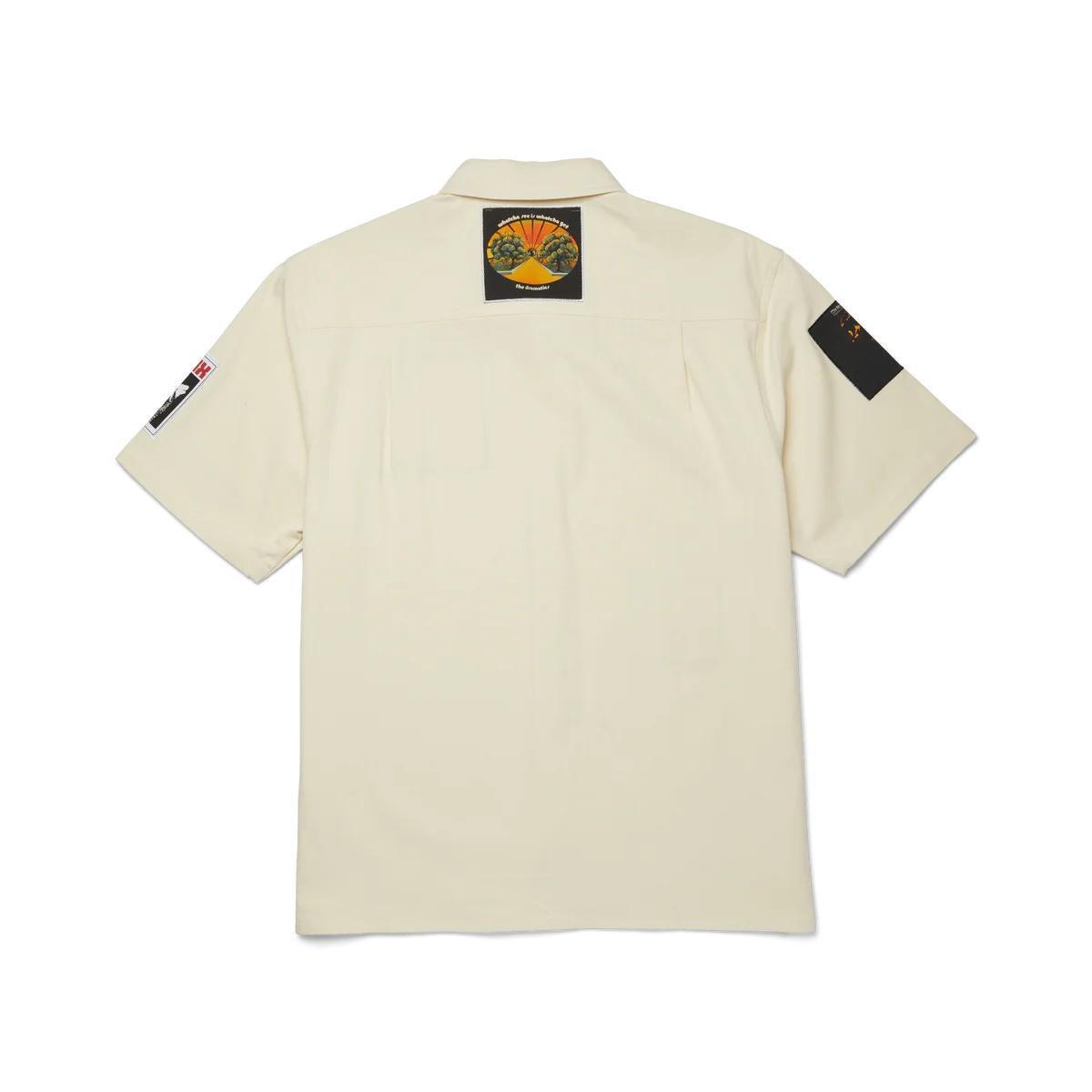 HUF x Stax Patches Button Up BU00235 NATUR HUF