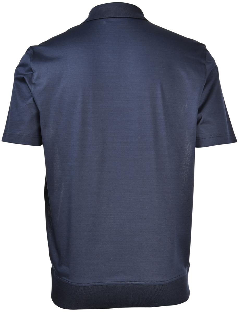 Polo skipper jersey in filo di Scozia navy 60189/74020 598 GRAN SASSO