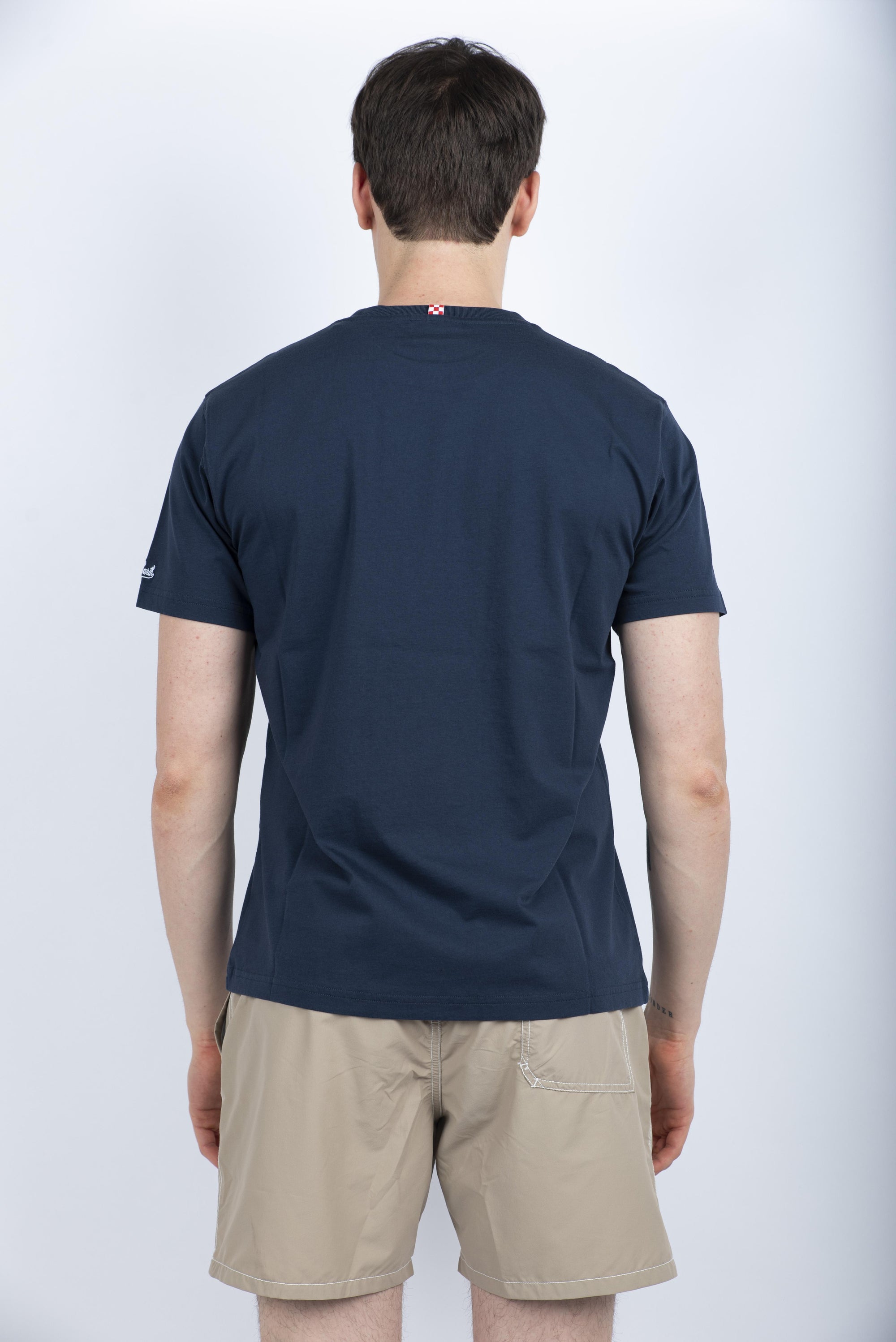 T-shirt Portofino in jersey di cotone Classic Fit con ricamo POT0001 05265H MC2 SAINT BARTH