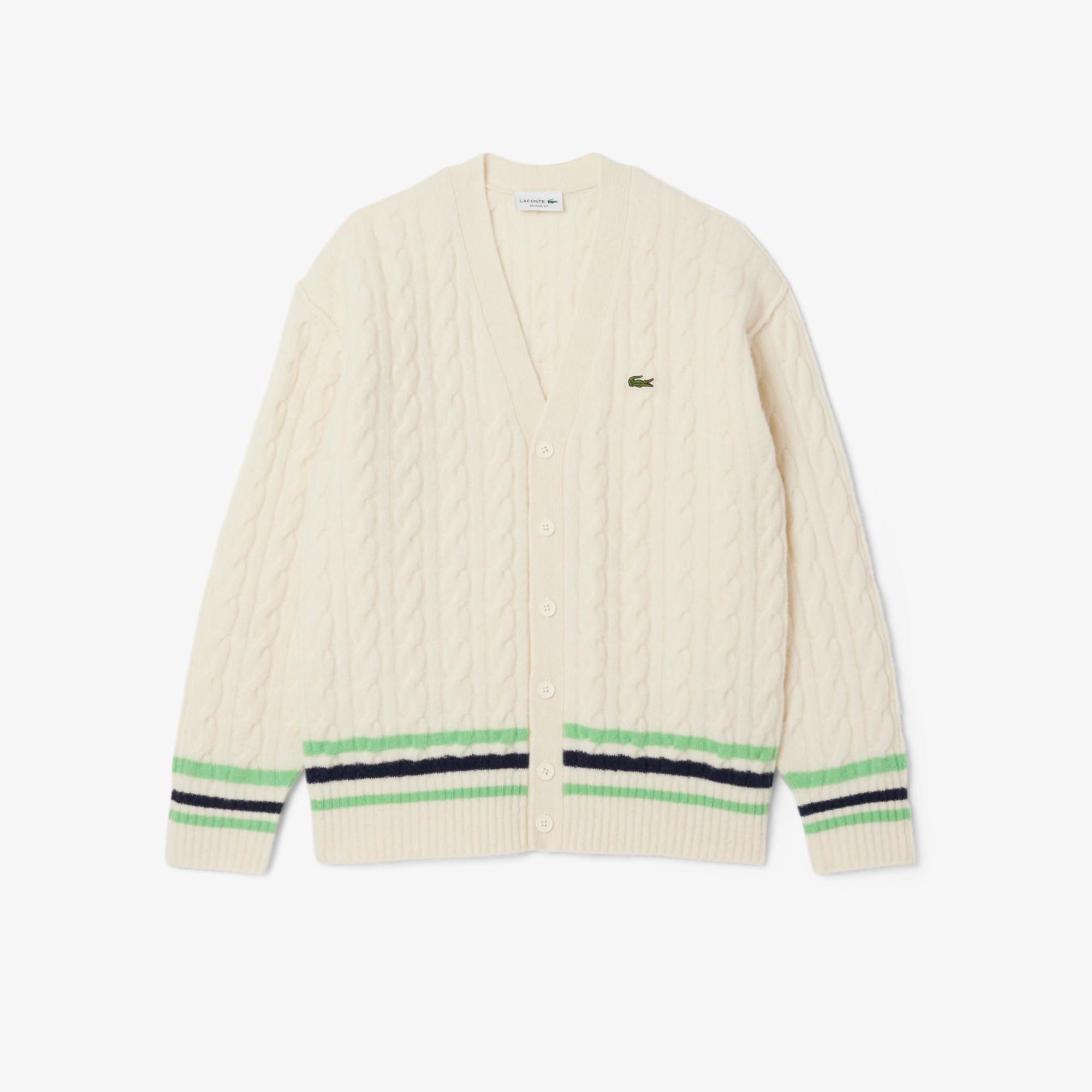 Cardigan a trecce AH5981 9II LACOSTE