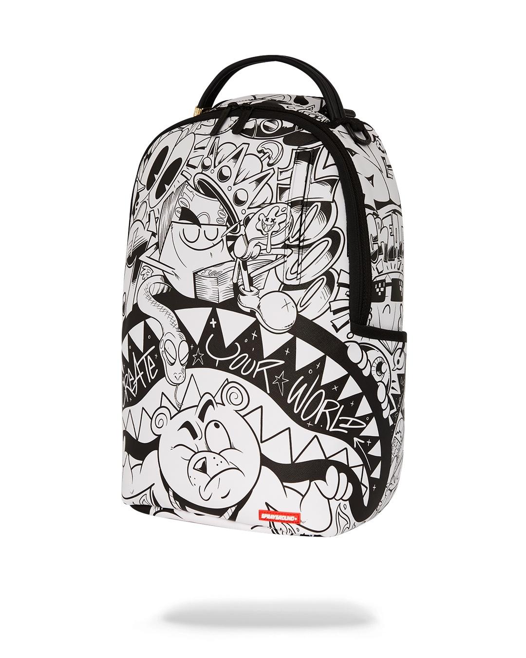 Zaino heavy sharkmouth doodle 910B6852 NSZ SPRAYGROUND