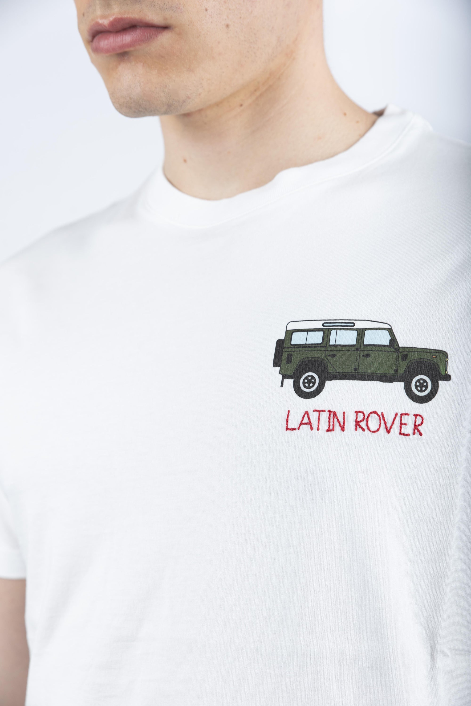 T-shirt Man in cotone con ricamo Special Edition TSHM001 02704H MC2 SAINT BARTH