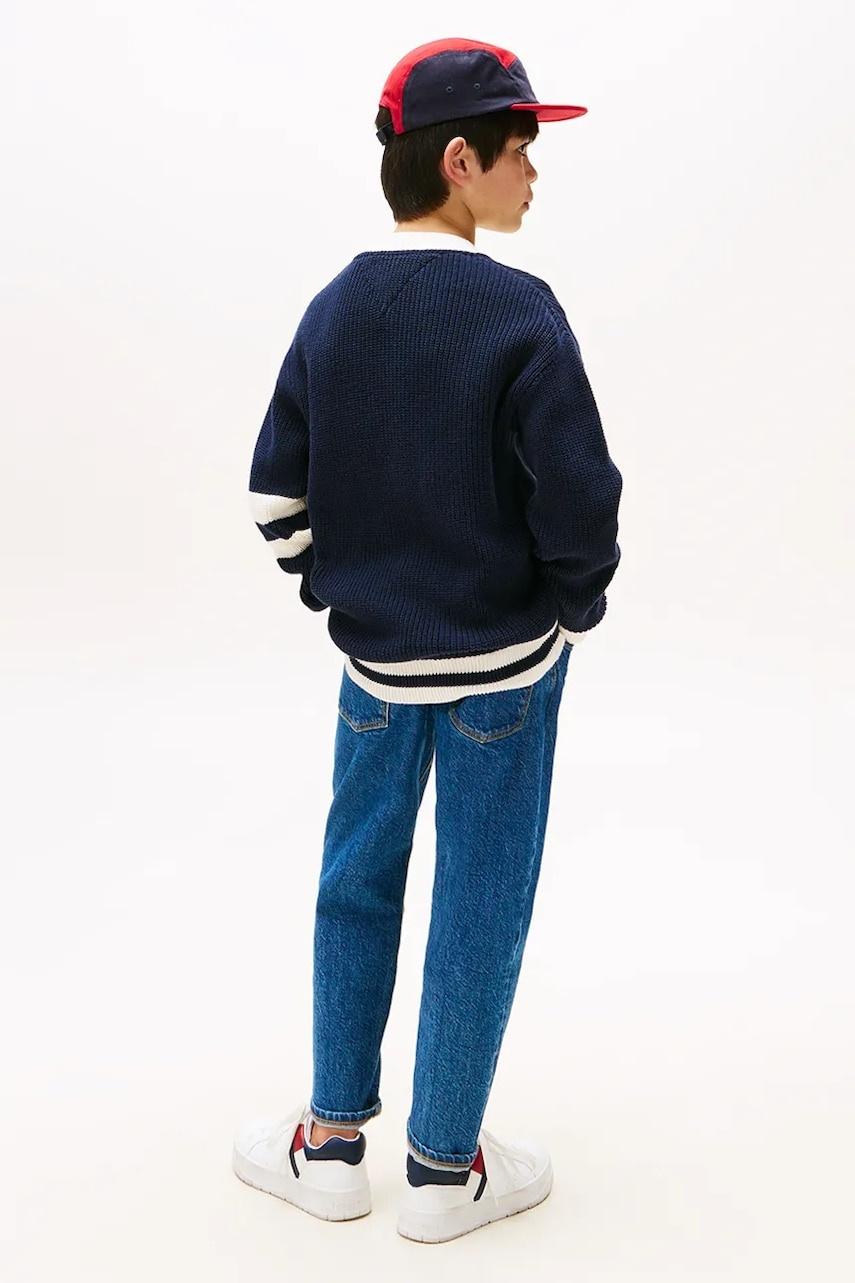 Cardigan Varsity con scollatura a V e logo THKB0KB09757J C1G TOMMY HILFIGER