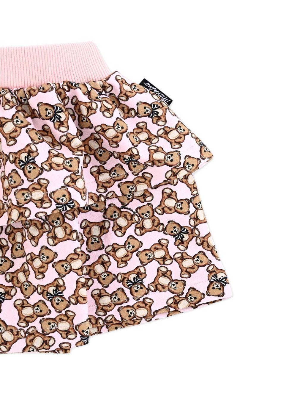 Gonna per neonata con stampa Teddy MDJ01NLDB5C 84922 MOSCHINO BABY