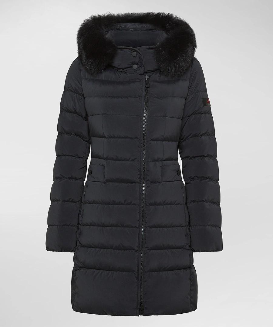 Down jacket with seriola fur ml 06 fur – Coscia Store