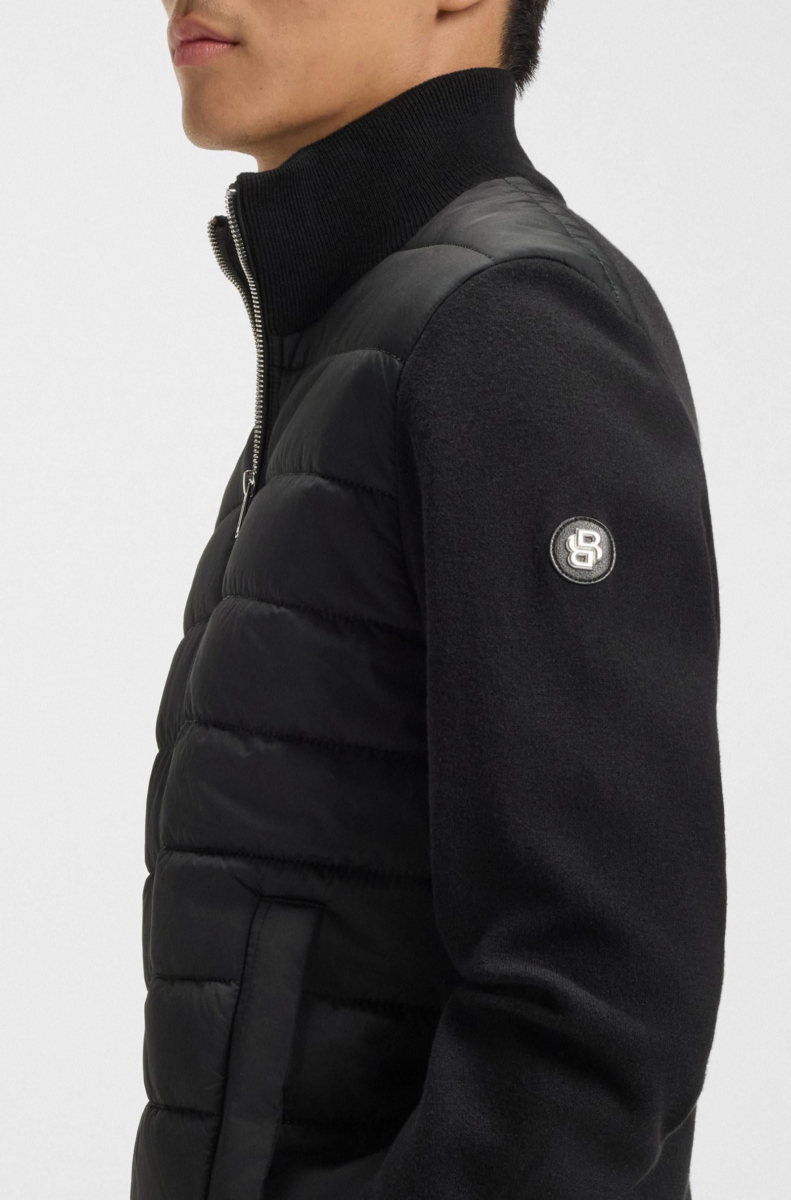 Giacca in materiali misti con pannello anteriore imbottito 50549991 001 BOSS
