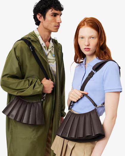 Borsa piccola in pelle Lenglen coffee bean NU5011 R29 LACOSTE ACCESSORI