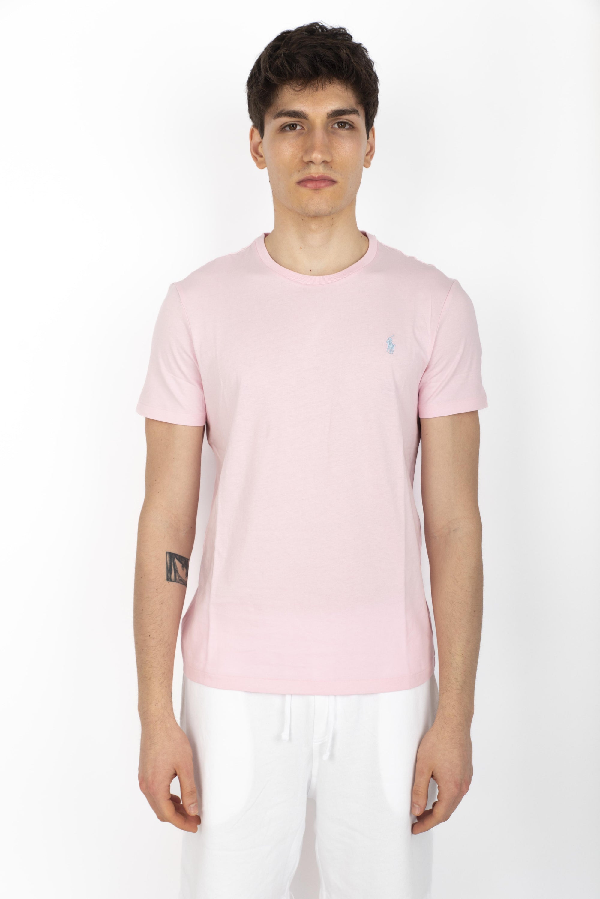 Maglietta in jersey Custom Slim-Fit bath pink 710671438 417 POLO RALPH LAUREN