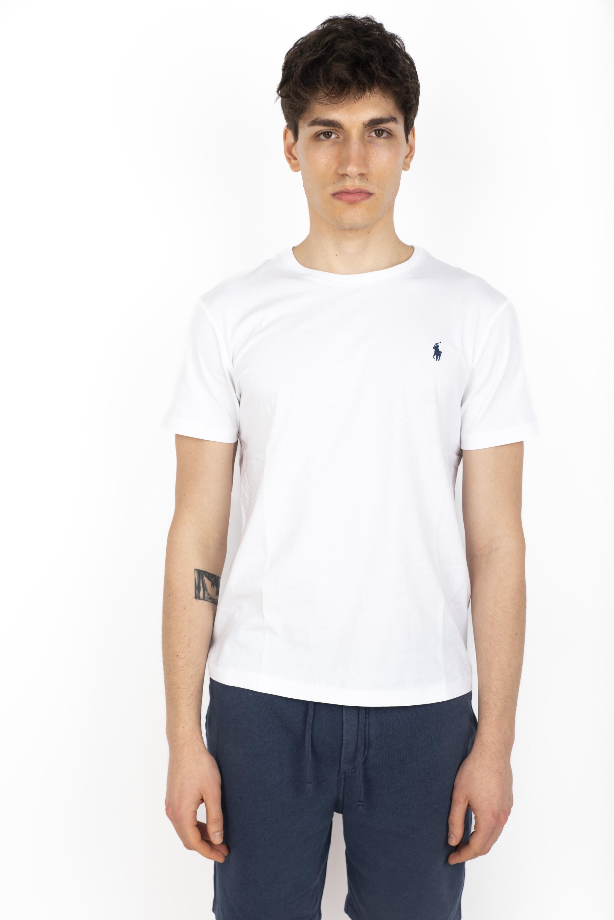 Maglietta in jersey Custom Slim-Fit bianca 710680785 003 POLO RALPH LAUREN