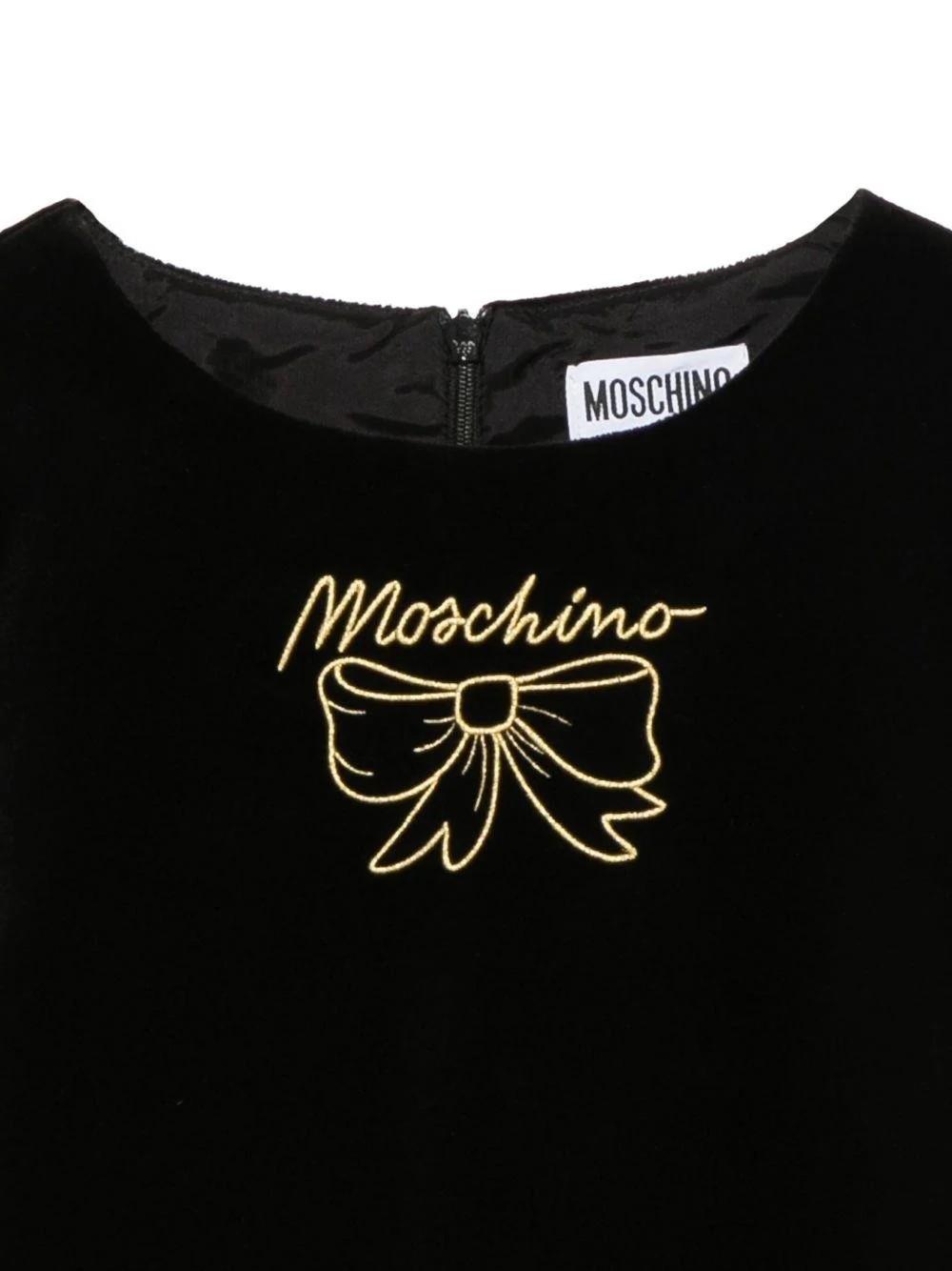 Abito con ricamo HDV0GXLWA07 60100 MOSCHINO KID